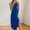 Blue, variant on USSUMA Skirts for Women Trendy Summer Dress Sleeveless Crew Neck Casual Solid Color Split Camisole Maxi Dress Leisure Skirts Comfortable Dresses Birthday My Order Blue Dress Size-M