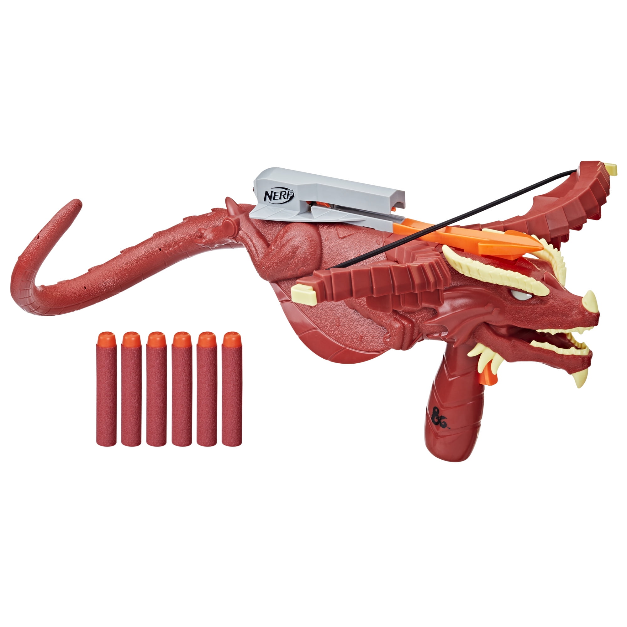 Nerf Dungeons & Dragons Themberchaud Nerf Blaster, 6 Nerf Elite Darts