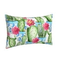 thumbnail image 2 of Binfone Flowers And Cactus Standard Size Pillowcase, Long Staple Pure Cotton Envelope Closure Pillow Cover,16"X24", 2 of 9