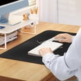 thumbnail image 2 of WISHTIME Gaming Mouse Pad Large Desk Mat with Non-Slip Rubber Base and Stitched Edges,Keyboard Mouse Mat Desk Pad for Work,Game,Office,Home，Black Background, 2 of 8