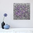 thumbnail image 3 of AatoeaX "Cotton Candy Florals - Purple Gray" Canvas Print Modern Wall Art Canvas Poster – Aesthetic Print for Home, Office, or Apartment Decor,12"x16"or16"x12",Unframe, 3 of 4