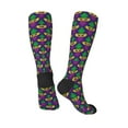 thumbnail image 4 of Balery Mardi Gras Carnival3 Fun Novelty Socks Men'S Women'S Crew Socks Funny Crazy Novelty Socks Quirky And Cool Socks, 4 of 9