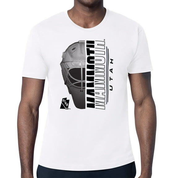 Men's Starter  White Utah Mammoth  Half Helmet T-Shirt