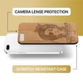 thumbnail image 6 of Case Yard Wooden Case Outside Soft TPU Silicone, Slim Fit Shockproof Wood Protective Phone Cover for Girls Boys Men and Women, Supports Wireless Charging Skillful Sailor Design case for iPhone-8-Plus, 6 of 7