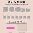 thumbnail image 3 of 24x French Tip False Toenails Bowknot Press on Toe Nails Full Cover False Toenails Artificial Nails for Party, 3 of 9
