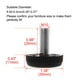 thumbnail image 2 of Pies Niveladores Ajustables Uxcell M10x25x35mm para Mesa Sofá 4pcs, 2 of 7