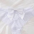 thumbnail image 5 of Hduncf Womens Trendy Underwear Lace Bow Thongs Lingerie Breathable Brief Cheeky Ladies Underwear Panties White L, 5 of 5