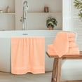 thumbnail image 3 of MALLONI HOME 8 Piece Towel Set 100% Ring Spun Cotton, 2 Bath Towels 27x54, 2 Hand Towels 16x28 and 4 Washcloths 13x13 - Ultra Soft Highly Absorbent Machine Washable Hotel Spa Quality - Peach, 3 of 7