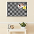 thumbnail image 3 of PinPix 34x24 Custom Cork Bulletin Board Black - White Clover Poster Board Has a Fabric Style Canvas Finish, Framed in Black - White Clover, by ArtToFrames (PinPix-121), 3 of 5