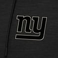 thumbnail image 2 of Men's Antigua Heather Black New York Giants Spikes Raglan Quarter-Zip Hoodie, 2 of 2