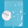 thumbnail image 2 of GPI 10” x 14” Reclosable Ziplock Bag 2 Mil Jumbo Clear Zipper Bags for Household & Packaging,1000-Pack, 2 of 6