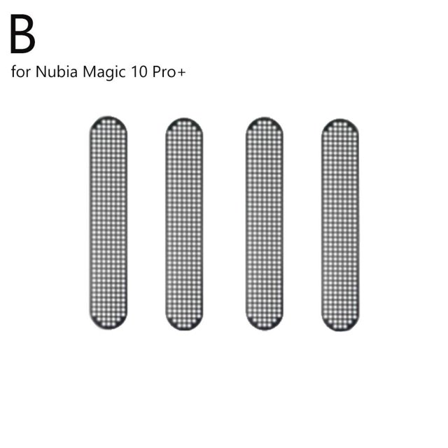 YaoHuan 4pcs Mobile Phone Dustproof Net Sticker, Metal Speaker Mesh Anti-Dust for Nubia Magic 10 Pro