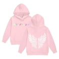 thumbnail image 3 of Girls Kids Graphic Zip Hoodie Sweatshirt for Casual Wear Comfort Knit Apparel for Girls Hoodie with Playful Print Size 12-13 Years, 3 of 6