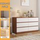thumbnail image 1 of Cómoda de madera maciza, dormitorio, salón, combinación de cabecera, mueble de almacenamiento contra la pared, 1 of 4