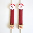 thumbnail image 5 of FESTFENDS Refrigerator Christmas Handle Covers Linen Red for Kitchen Appliances Handles 11.8*5.5in, 5 of 8