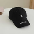 thumbnail image 2 of ZHOGXU Kids Baseball Cap With Letter B Embroidered Adjustable Sun Hat For Boys Girls Casual Outdoor Sports,Black,One Size, 2 of 3