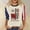 Beige, variant on Women's We The People 250 Years Raglan Shirt with 1776 to 2026 Star Circle and Red Black Striped Flag, Soft Cotton Blend for Daily Wear Gym Sessions Beige L
