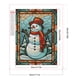 thumbnail image 2 of Pintura 5D DIY Vitral Redondo Completo AB Diamante Muñeco de Nieve 45x55cm, 2 of 9