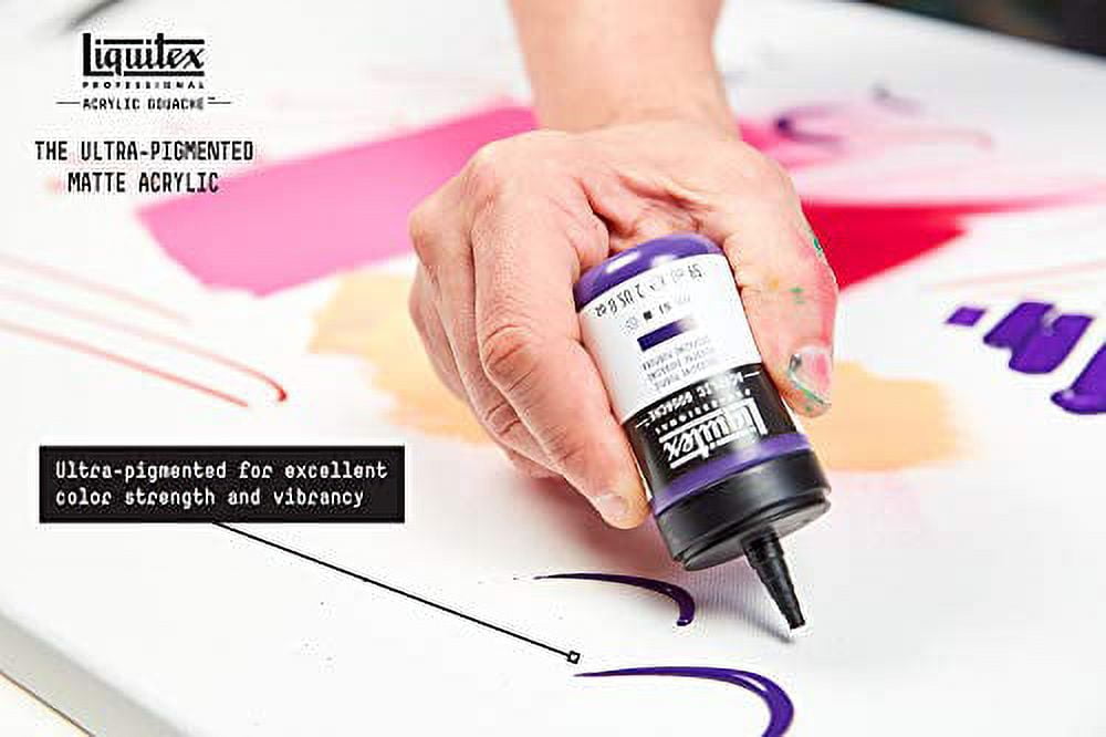 Liquitex Professional Acrylic Gouache Set, 6-Colors, 22ml, Primaries