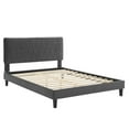 thumbnail image 3 of Modway Phillipa Performance Velvet Queen Platform Bed in Charcoal, 3 of 10