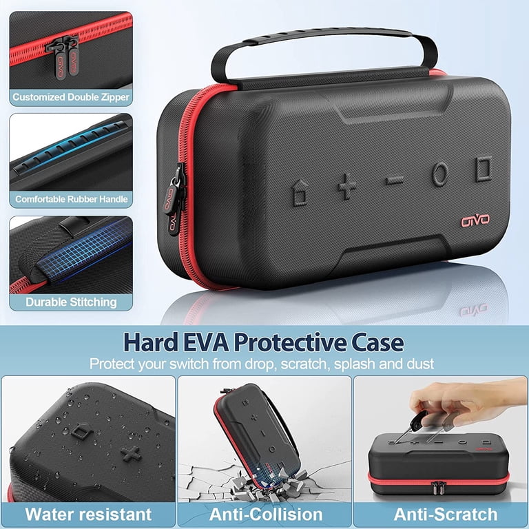OIVO Nintendo Switch OLED Case, Hard Shell Travel Case, Fits Joy