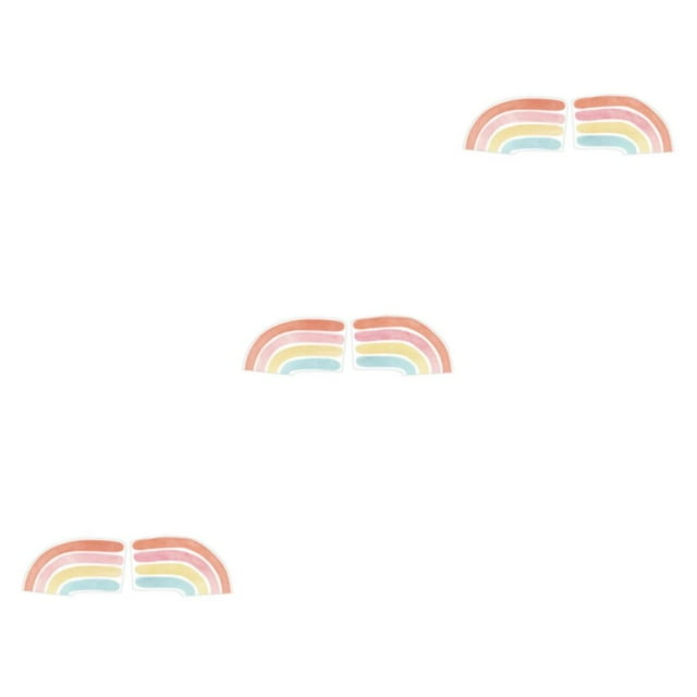 tssuouriy 2x Rainbow Wall Sticker For Wide Range Of Applications Rainbow Wall Stickers PVC Beautification Decoration Waterproof LGWS020 3Set