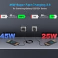 thumbnail image 3 of Cargador Samsung Super Fast USB-C de 45 W para Galaxy S25 con cable, 3 of 7