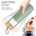 thumbnail image 4 of Botella de agua Yomious Glass de 750 ml con tapa y funda de bambú, 4 of 8