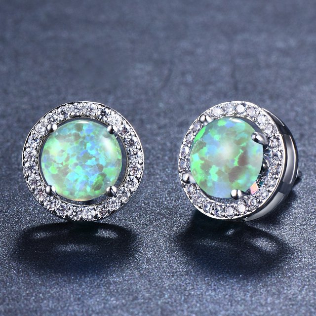 Pendientes vivos de circonio para mujer, pendientes bonitos de entrega de una sola pieza, joyería de estilo europeo y americano