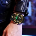 thumbnail image 2 of 2026 New Square Digital Watches for Men  Waterproof Unique Rectangle Watch Stopwatch Countdown Alarm Analog Silicone Strap, 2 of 8