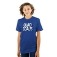 thumbnail image 3 of Quad Goals Weightlifting Barbell Men's Graphic T Shirt Tees Brisco Brands L, 3 of 6