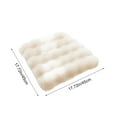 thumbnail image 3 of DwellJoy Faux Rabbit Fur Heated Seat Cushion for Office Chair - Thick Plush Fleece Insulated Seat Pad for Long Sitting, Winter Warm, Home Desk, Wheelchair, Car & Theater - Machine Washable, Non-Slip, 3 of 6
