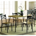 thumbnail image 4 of Furniture of America Palmer 5-Piece Dining Set, Gray and Bronze, 4 of 6