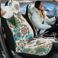 thumbnail image 3 of Binienty Hummingbird Car Seat Cover Set Boho Floral Car Accessories for Women Girly Fuzzy Auto Seat Covers Easy Install Vehicle Front Seats Covers Washable and Removable, 3 of 8
