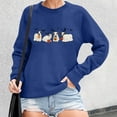 thumbnail image 2 of VBARHMQRT Mock Neck Sweatshirt Ladies' Loose Top Cute Print Hoodie, 2 of 4