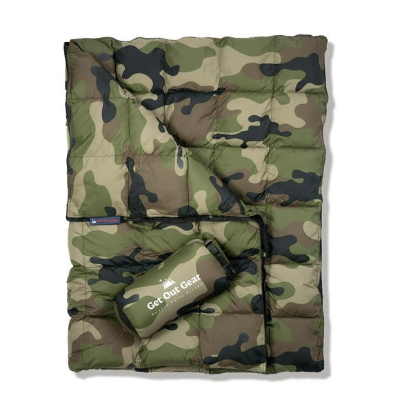Manta Get Out Gear Down Puffy, ligera y resistente al agua