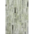 thumbnail image 2 of Addison Rugs Mayfield Premium Machine Washable Transitional Stripes Green Rectangle Rug, 5' X 7'6" Machine Washable Transitional Stripes Green Oversized Sherpa Throw Blanket, 2 of 7