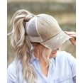 thumbnail image 3 of womens pony hat high ponytail baseball cap girls messy bun caps camouflage trucker bad hair day adjustable dad hat, 3 of 6