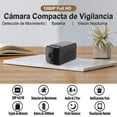 thumbnail image 2 of Cámara Espia Wifi Full HD 1080P Zinker con Visión Nocturna Micrófono Oculta Batería de Respaldo 12 Horas Audio Bidireccional, 2 of 7