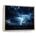 thumbnail image 2 of Designart "delicate Lightning II" Landscapes Floater Framed Wall Art Print, 2 of 7