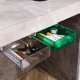 thumbnail image 4 of Caja de almacenamiento con cajón debajo de la mesa, colgante oculto para dormitorio, mesa de oficina, mesa sin perforar, clasificación inferior, 4 of 5