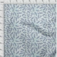 thumbnail image 4 of oneOone Cotton Cambric Medium Blue Fabric Leaves Diy Clothing Quilting Fabric Print Fabric By Yard 56 Inch Wide, 4 of 6