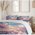 thumbnail image 5 of Ambesonne Celestial Sky Duvet Cover Set, Boho Pastel Fantasy, Queen, Blush Blue Lavender, 5 of 5