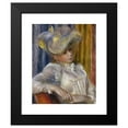 thumbnail image 2 of Pierre-Auguste Renoir 20x24 Black Modern Framed Museum Art Print Titled - Woman with a Hat, 2 of 5
