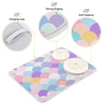 thumbnail image 4 of Pastel Colors Scales Dish Drying Mat 18x24 Absorbent Microfiber Draining Rack Pad for Kitchen Counter Sink, 4 of 8