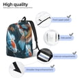 thumbnail image 3 of Fotbe Cute Koi Fish Serenity Mochila de Lona con Estampado, Mochila Duradera, Mochila Versátil de Alta Calidad, Mochila Compacta Vintage-Small, 3 of 5