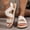White, variant on Women's Plus Size Roman Wrap Around Strap Sandals, Thick Soft Sole Design, Comfortable Breathable Casual Summer Footwear Orange 36