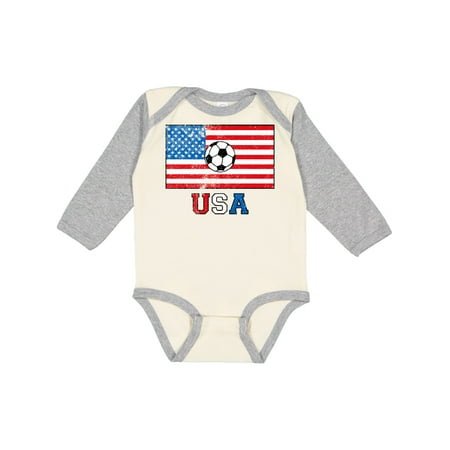 

Inktastic USA Soccer Gift Baby Boy or Baby Girl Long Sleeve Bodysuit