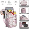 thumbnail image 5 of Abstract Decorative Soft Cooler Bag - 20L Insulated Cooler Backpack, Leakproof Lunch Backpack for Camping, Beach & Picnic, Holds 26 Cans, Elegant Bohemian Pattern, 5 of 5