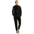 thumbnail image 2 of Sofra Women's Heavyweight Cotton Fleece Jersey Jogger Pants and Zip-UP Hoodie Jacket Sets, 2 of 6